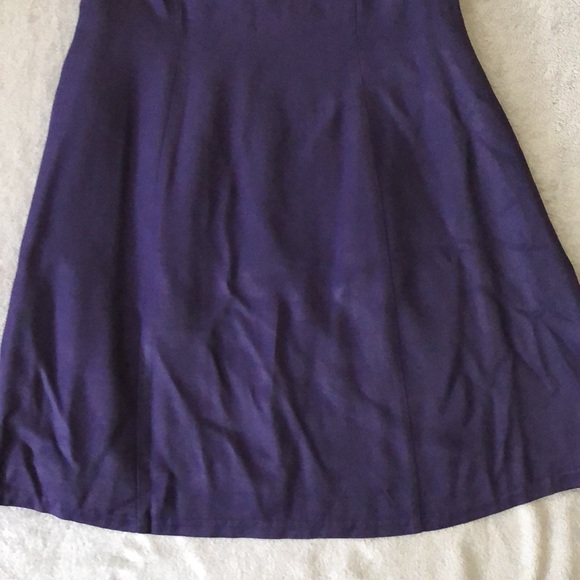 CDC Petites Caren Desiree Company Vintage Purple Dress - Picture 3 of 10